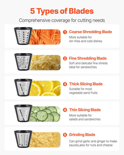 Manual Vegetable Fruit Slicer, 0-0.5"/0-12mm Thickness Adjustable Commercial Slicer Machine, Stainless Steel Food Cutter Slicing Machine with 2 Spare Blades, for Potato, Cucumber, Lemon, Tomato