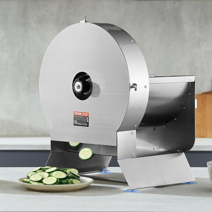 Manual Vegetable Fruit Slicer, 0-0.5"/0-12mm Thickness Adjustable Commercial Slicer Machine, Stainless Steel Food Cutter Slicing Machine with 2 Spare Blades, for Potato, Cucumber, Lemon, Tomato