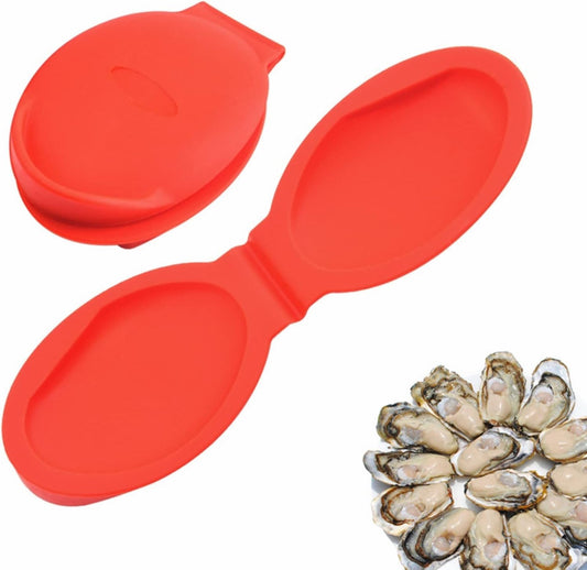 Silicone Oyster Shucking Hand Clip Oyster Shucker Shellfish Opener Kitchen Tool for Seafood Oyster Knives Opener Shellfish Shucker (2PCS)