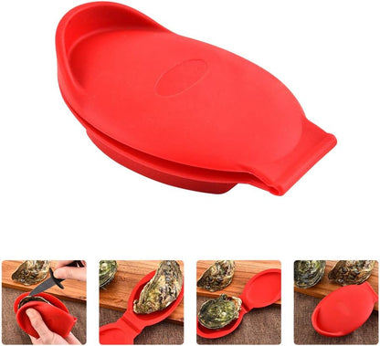 Silicone Oyster Shucking Hand Clip Oyster Shucker Shellfish Opener Kitchen Tool for Seafood Oyster Knives Opener Shellfish Shucker (2PCS)