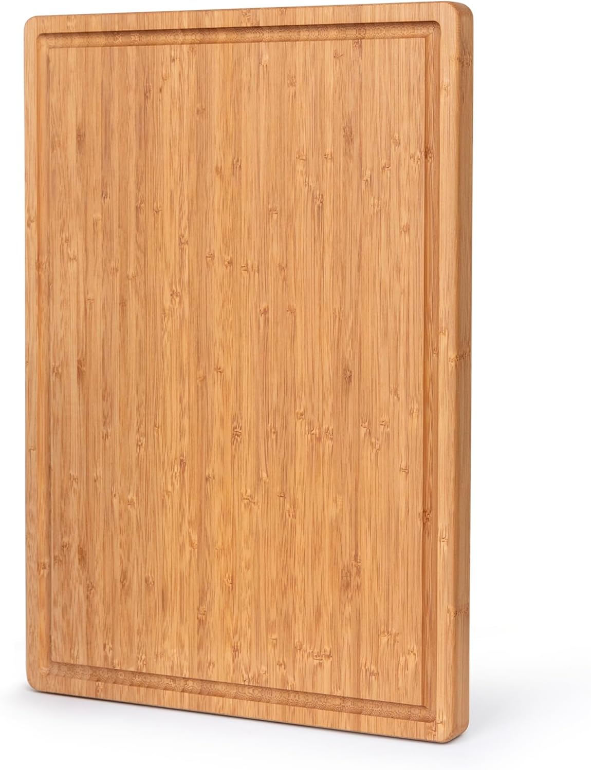 Bamboo Cutting Board, Wooden Kitchen Chopping Board for Food Prep, Chopping, Carving Meat, Fruits Vegetables, 12.5" x 9"