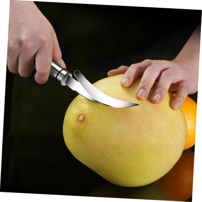 Stainless Steel Citrus Peeler Set 2pcs Grapefruit Knife Orange Cutter Kitchen Fruit Peeling Tool for Home Use for Citrus Fruits
