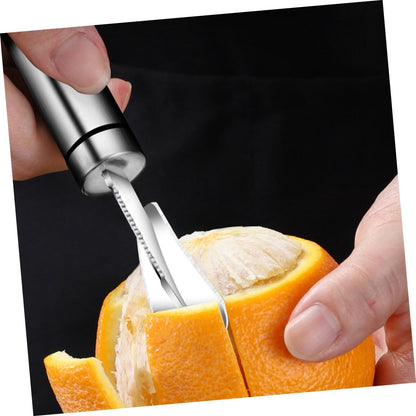 Stainless Steel Citrus Peeler Set 2pcs Grapefruit Knife Orange Cutter Kitchen Fruit Peeling Tool for Home Use for Citrus Fruits