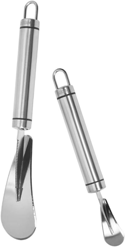 Stainless Steel Citrus Peeler Set 2pcs Grapefruit Knife Orange Cutter Kitchen Fruit Peeling Tool for Home Use for Citrus Fruits