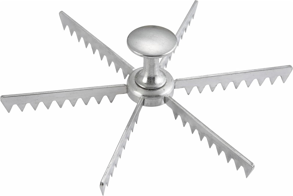 Winware Aluminum 6-Cut Pie and Cake Marker