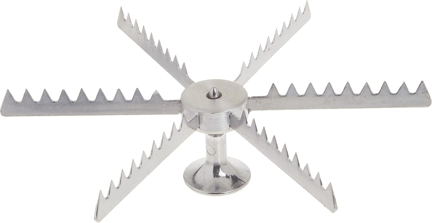 Winware Aluminum 6-Cut Pie and Cake Marker