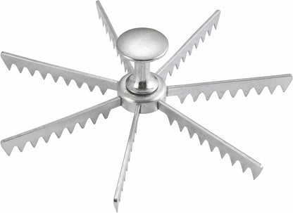 Winware Aluminum 6-Cut Pie and Cake Marker