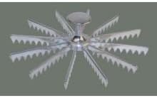 Winware Aluminum 6-Cut Pie and Cake Marker