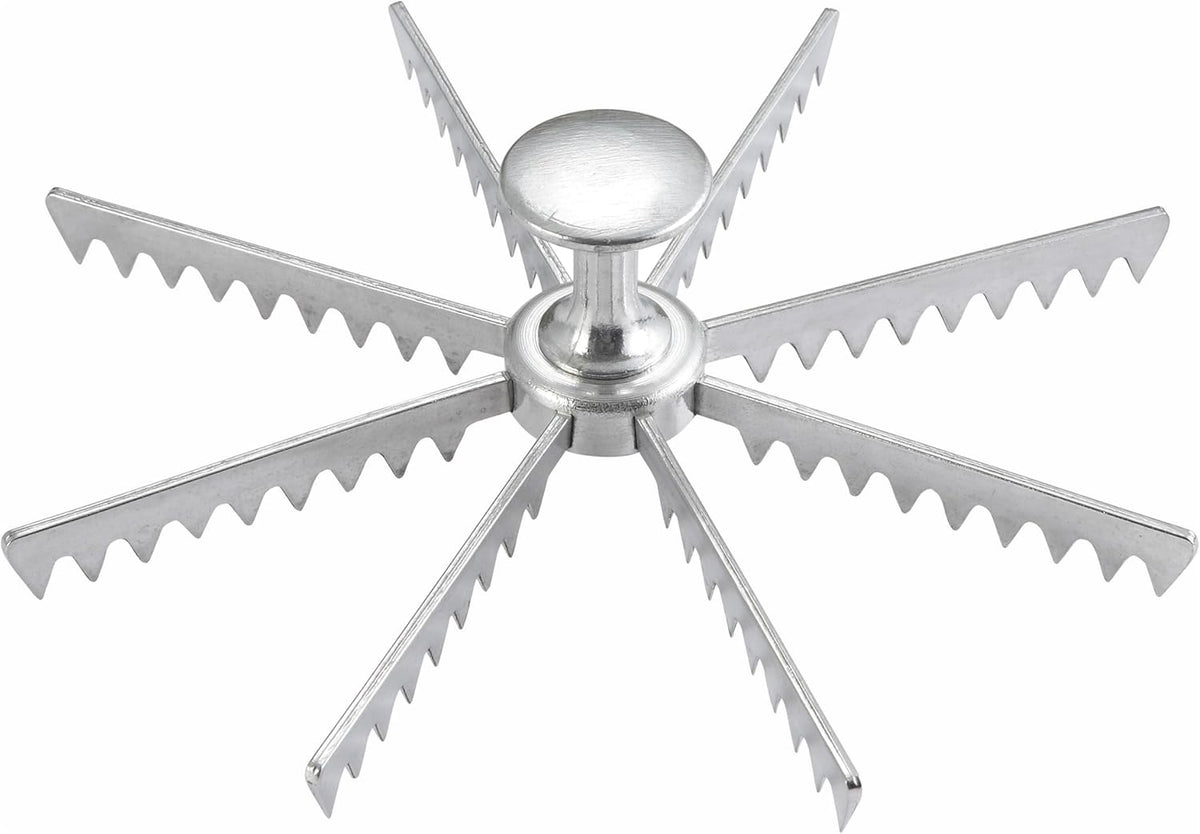 Winware Aluminum 6-Cut Pie and Cake Marker