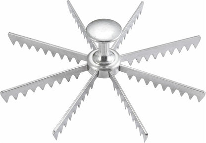 Winware Aluminum 6-Cut Pie and Cake Marker