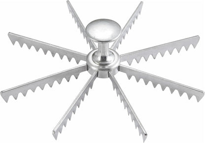 Winware Aluminum 6-Cut Pie and Cake Marker