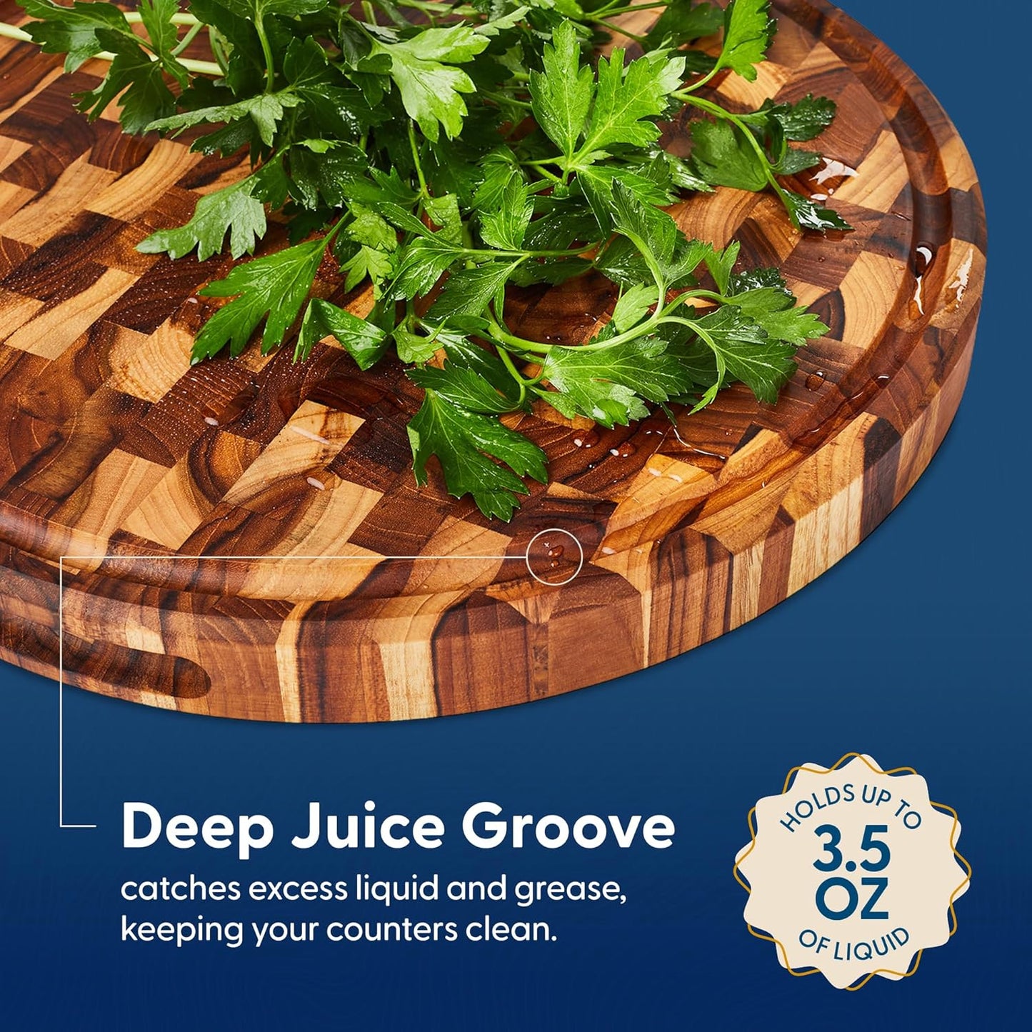 Winsome Acacia Wood Cutting Board | Acacia Edge Grain Cutting Board for Kitchen with Juice Groove & Sorting Compartment | Perfect for Charcuterie | Gift Box Included | 16x12x1.5 in