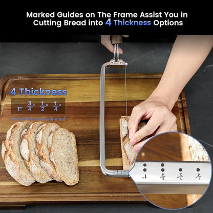 2026 Upgrade Bread Knife for Homemade Bread, World's 1st Bow-Design