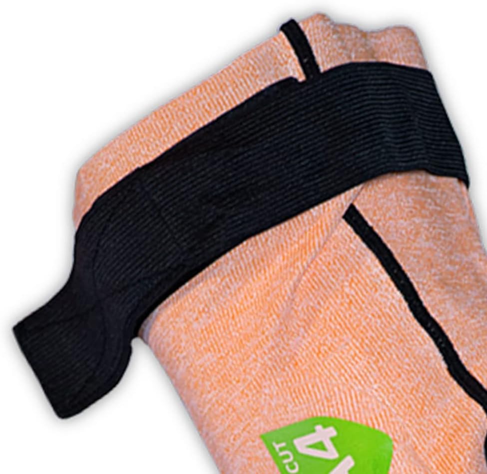 MAGID Cut Resistant Protective Arm Sleeves with Thumb Slot, 1 Pair, Black I Thumbslot: Yes, 18"