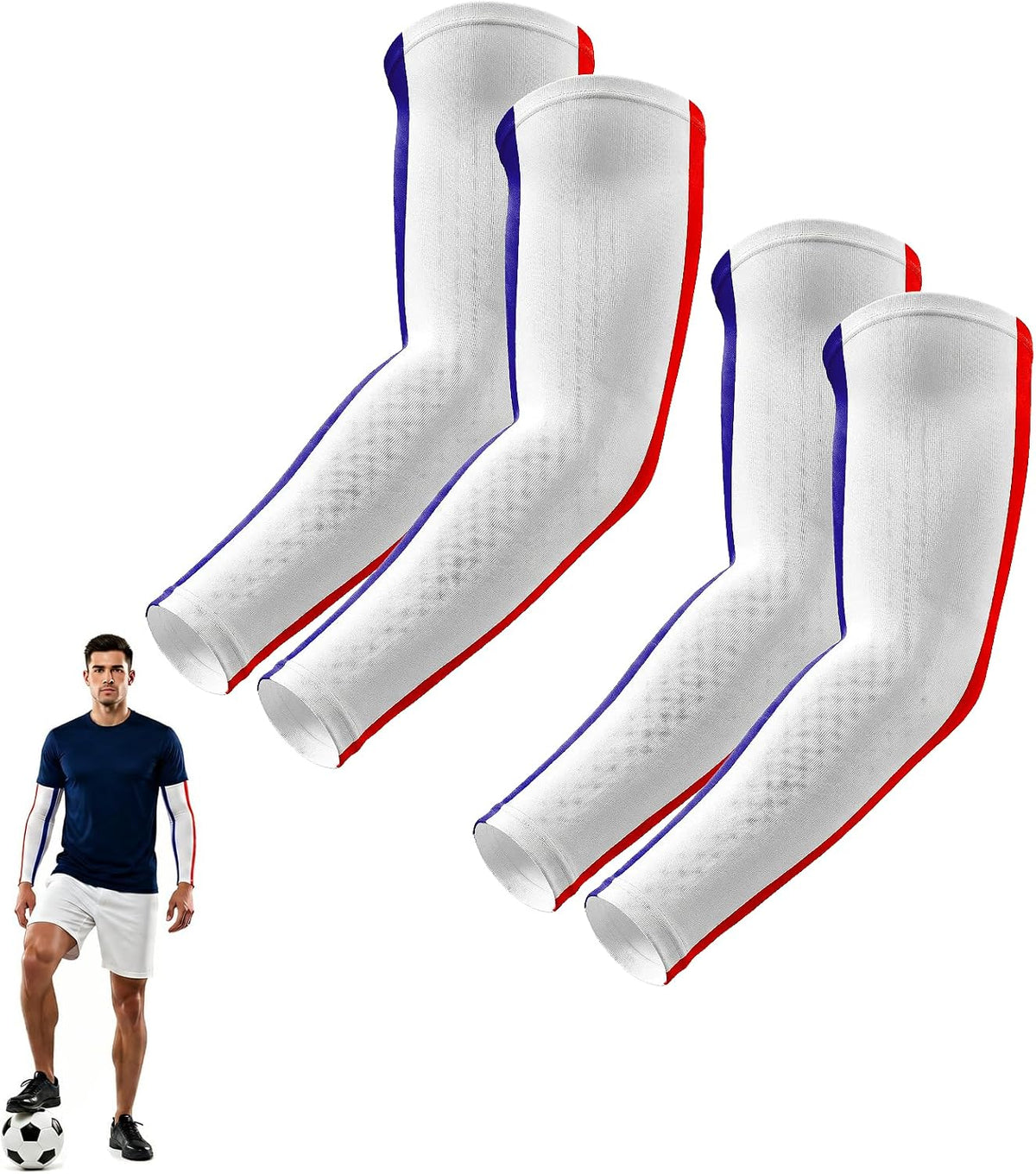 Sun Protection Cooling Arm Sleeves Compression - Tattoo Cover up - Sun Sleeves for Men Women Youth - Colors B