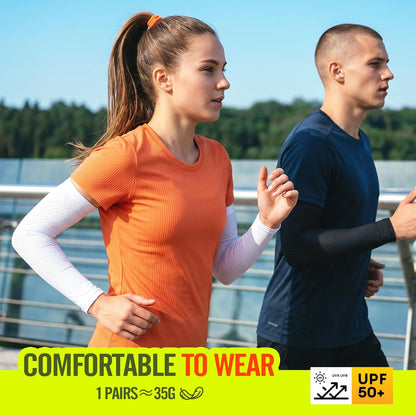 Sun Protection Cooling Arm Sleeves Compression - Tattoo Cover up - Sun Sleeves for Men Women Youth - Colors B