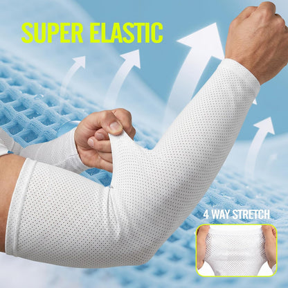 Sun Protection Cooling Arm Sleeves Compression - Tattoo Cover up - Sun Sleeves for Men Women Youth - Colors B