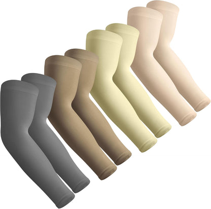 Sun Protection Cooling Arm Sleeves Compression - Tattoo Cover up - Sun Sleeves for Men Women Youth - Colors B