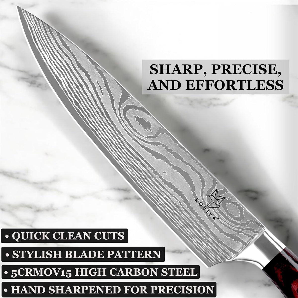 Premium 10-inch Serrated Bread Knife | Razor Sharp Cutter for Homemade Bread, Sourdough & Cake | Elegant Kitchen Essential for Effortless Slicing, Damascus Steel Lasered Pattern | Kitchen Gifts