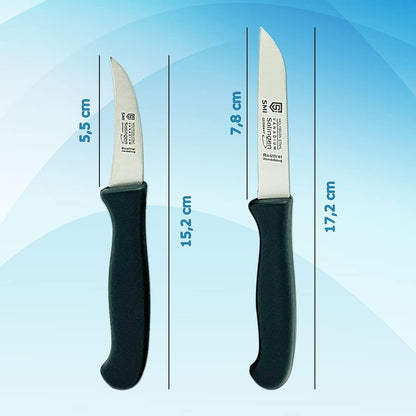 – Solingen Paring Knife Set Germany Peeling Knife birds beak knife for Fruits and Vegetable Straight & Curved Stainless Steel Sharp Blade