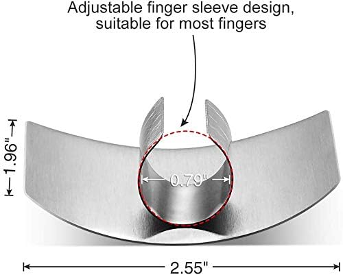 Finger Guards for Cutting Stainless Steel Knife Cutting Protector Kitchen Tool Chef Knife Finger Guard for Food Chopping Cutting Avoid Hurting (3-Pack)