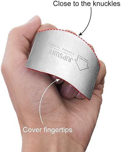 Finger Guards for Cutting Stainless Steel Knife Cutting Protector Kitchen Tool Chef Knife Finger Guard for Food Chopping Cutting Avoid Hurting (3-Pack)