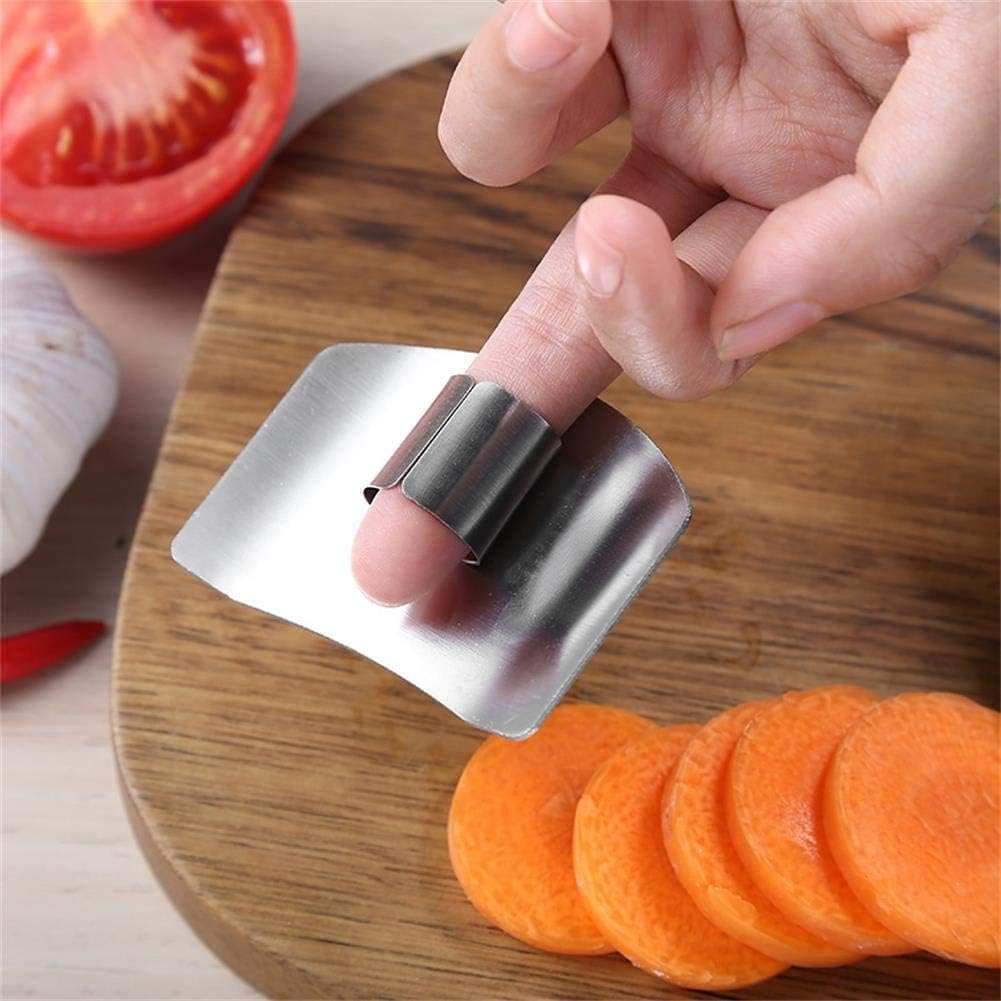 Finger Guards for Cutting Stainless Steel Knife Cutting Protector Kitchen Tool Chef Knife Finger Guard for Food Chopping Cutting Avoid Hurting (3-Pack)
