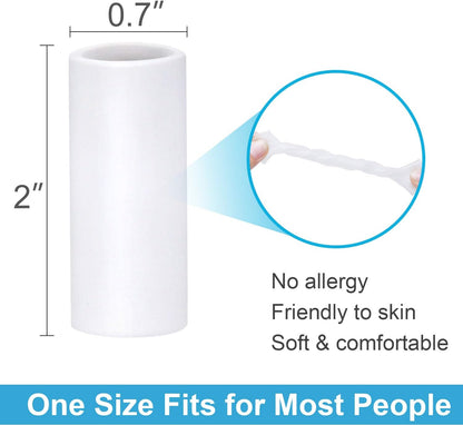 Gel Finger Protector, 10 Pcs Silicone Finger Sleeves for Corns, Fingernails Loss, Friction Pain Relief, Blue