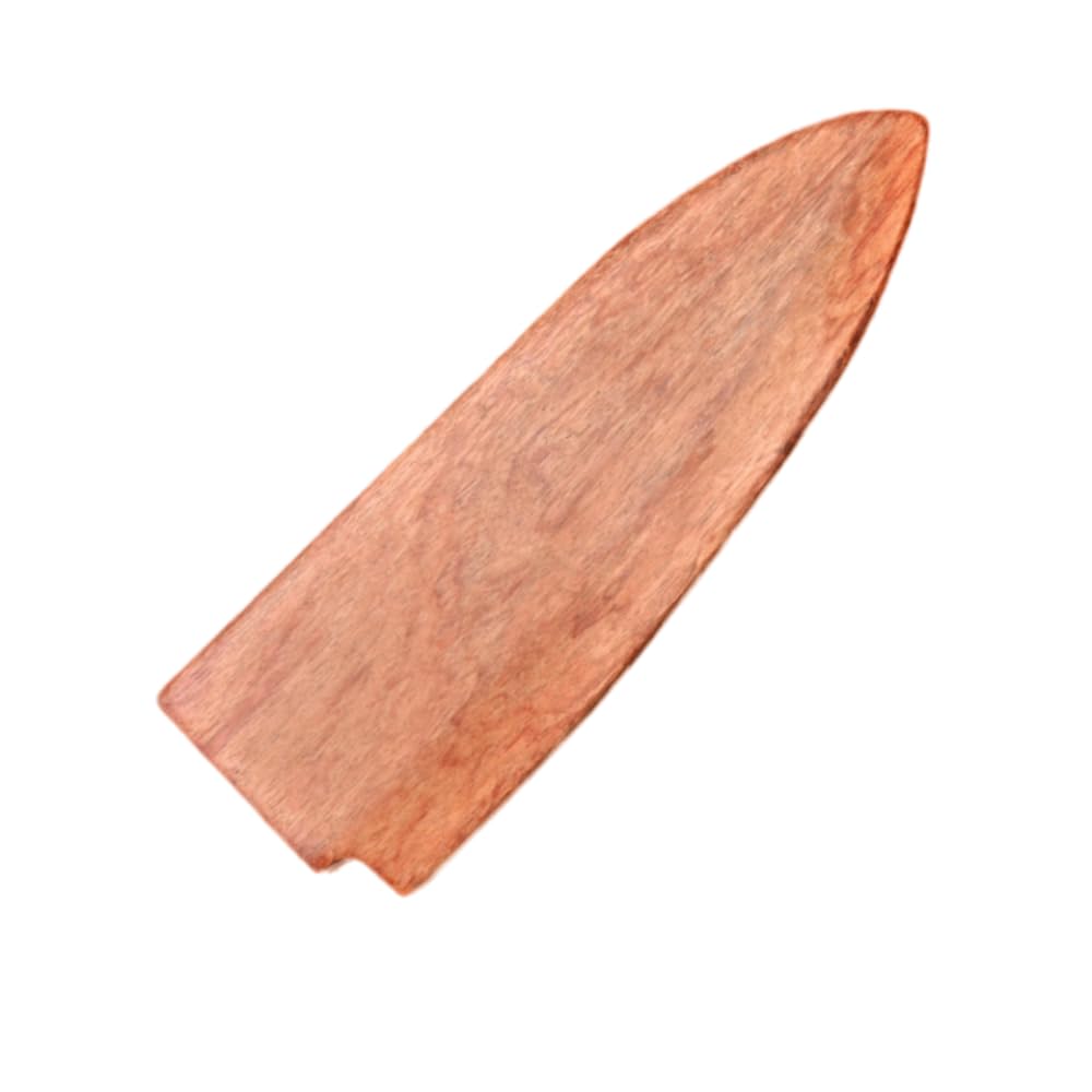 Handmade Natural Rosewood Magnetic Knife Sheath Japanese Deba Knives Wooden Cover Case Holder Protector (15CM)