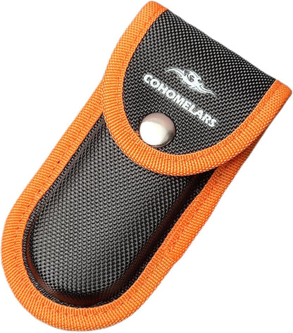 Nylon Sheath for 4''-4.25'' Multitool Knife,Horizontally Carry Knife Pouch Fits 4.25''-4.5'' Wide Folding Pocket Knife,Leatherman Tool Case,EDC Belt Holder (Small Size)