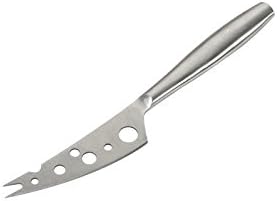 Stainless Steel Cheese Knife - Copenhagen Nr.2 for All Types of Cheese - Multi-Functional Cheese Slicer - Handheld Slicer - Silver Non-Stick - Dishwasher Safe - for Kitchen Cooking