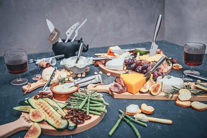 Stainless Steel Cheese Knife - Copenhagen Nr.2 for All Types of Cheese - Multi-Functional Cheese Slicer - Handheld Slicer - Silver Non-Stick - Dishwasher Safe - for Kitchen Cooking