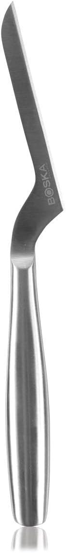 Stainless Steel Cheese Knife - Copenhagen Nr.2 for All Types of Cheese - Multi-Functional Cheese Slicer - Handheld Slicer - Silver Non-Stick - Dishwasher Safe - for Kitchen Cooking
