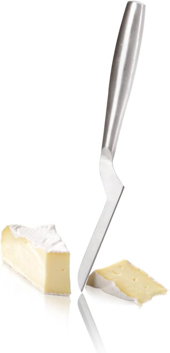 Stainless Steel Cheese Knife - Copenhagen Nr.2 for All Types of Cheese - Multi-Functional Cheese Slicer - Handheld Slicer - Silver Non-Stick - Dishwasher Safe - for Kitchen Cooking