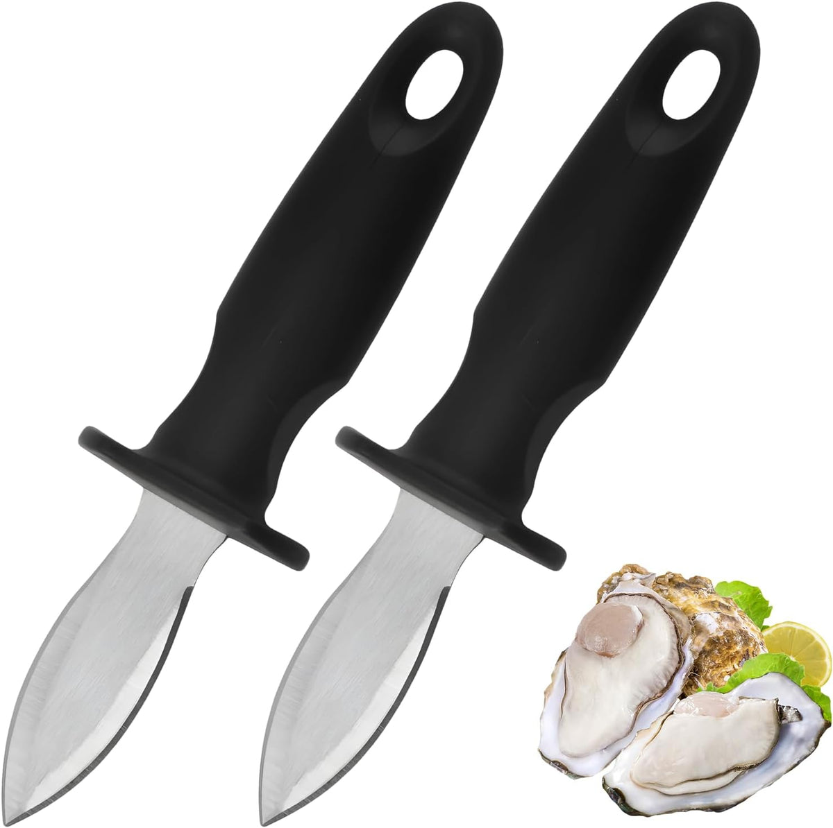 Oyster Knife Shucker Oyster Shucking Tool Perfect for Opening Clams, Mussels, Scallops, Shellfish Ideal for Home Kitchens, Raw Bars & Chefs（）