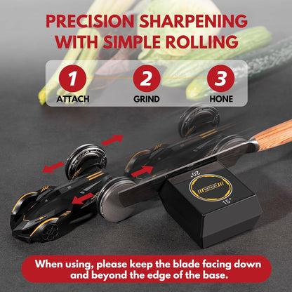 Rolling Knife Sharpener for Kitchen Knives, Afilador de Cuchillos, Kitchen Sharpening Kit, Whetstone Kitchen Knife Sharpener Sharpening Stone, Kitchen Gadgets for Men Birthday Christmas