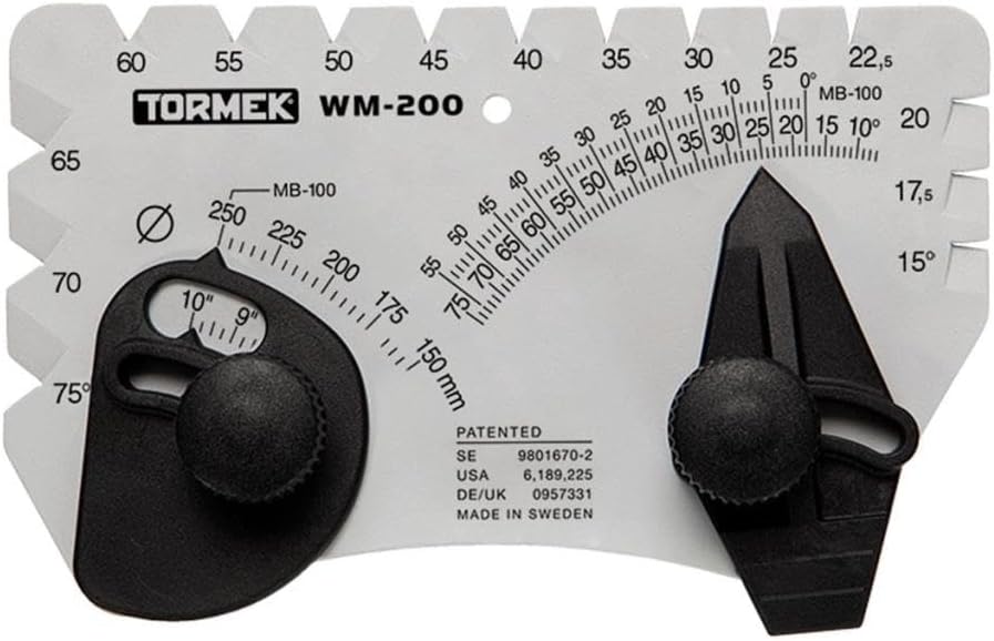 Angle Setter for Sharpening System WM-200 Angle Master. Sets the Perfect Angle for Sharpening Blades. Works on Sharpening Systems.