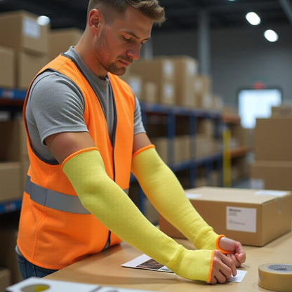 100% Kevlar fiber by DuPont Cut Resistant Knit Sleeve, Sold by 6-piece pack