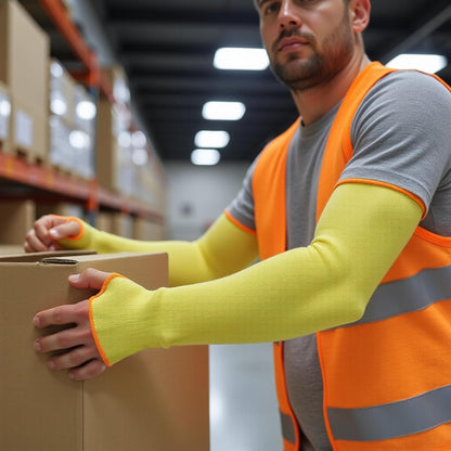 100% Kevlar fiber by DuPont Cut Resistant Knit Sleeve, Sold by 6-piece pack