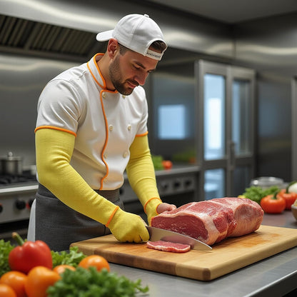 100% Kevlar fiber by DuPont Cut Resistant Knit Sleeve, Sold by 6-piece pack