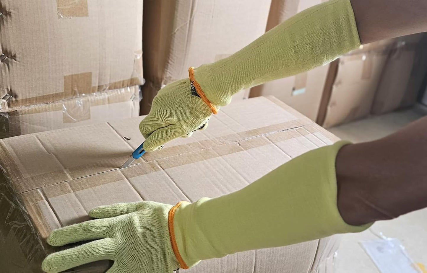 100% Kevlar fiber by DuPont Cut Resistant Knit Sleeve, Sold by 6-piece pack