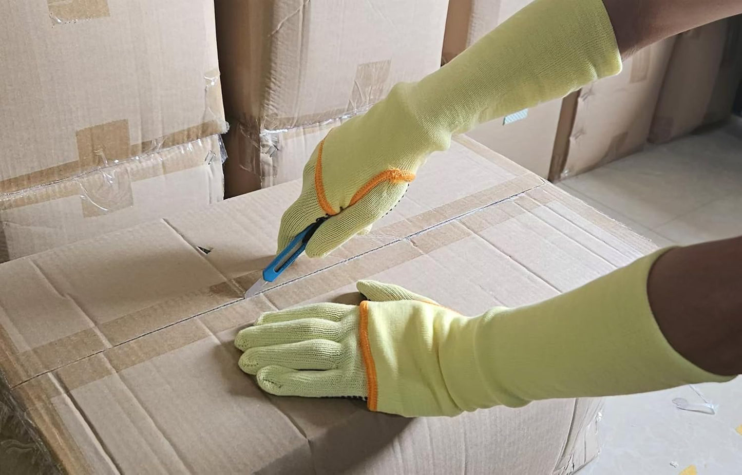 100% Kevlar fiber by DuPont Cut Resistant Knit Sleeve, Sold by 6-piece pack