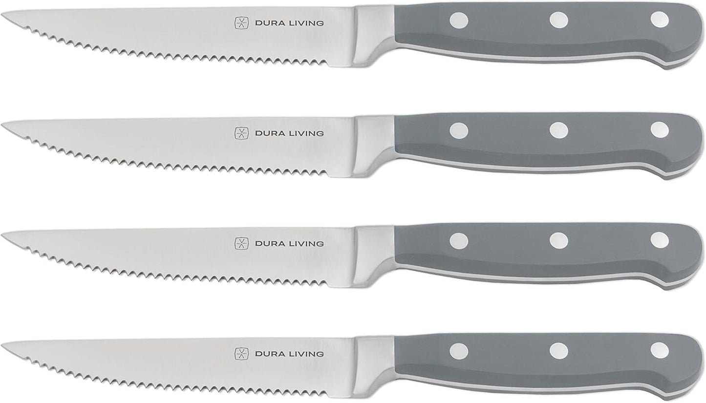 7-Inch Santoku Knife - Razor-Sharp High-Carbon Stainless Steel Blade, Forged Ergonomic Riveted Handle, Chef Knife for Chopping, Slicing & Dicing, Multipurpose Kitchen Knife, Home Chef