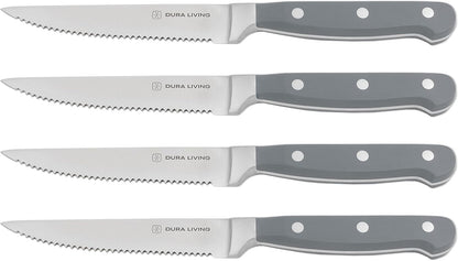 7-Inch Santoku Knife - Razor-Sharp High-Carbon Stainless Steel Blade, Forged Ergonomic Riveted Handle, Chef Knife for Chopping, Slicing & Dicing, Multipurpose Kitchen Knife, Home Chef
