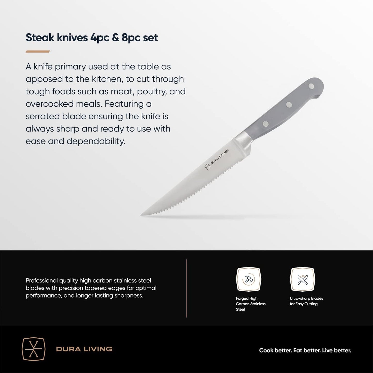 7-Inch Santoku Knife - Razor-Sharp High-Carbon Stainless Steel Blade, Forged Ergonomic Riveted Handle, Chef Knife for Chopping, Slicing & Dicing, Multipurpose Kitchen Knife, Home Chef