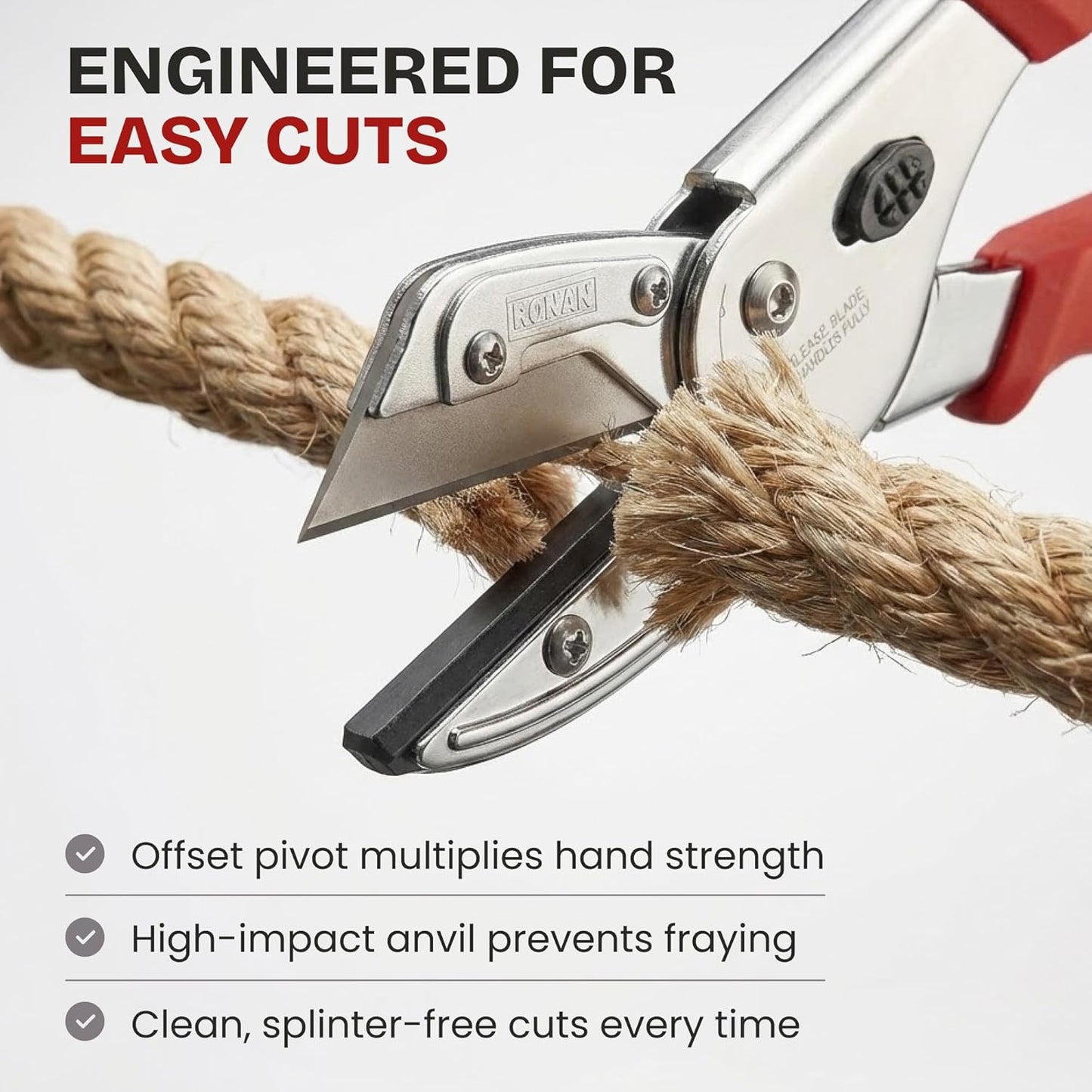 Multi-Cut Quick Change Utility Cutter, Razor Sharp Multipurpose Cutting Tool Cuts Cable, Wood, Carpet, Laminate Tile, Vinyl, Rubber, Shrubs, For Professionals and DIY