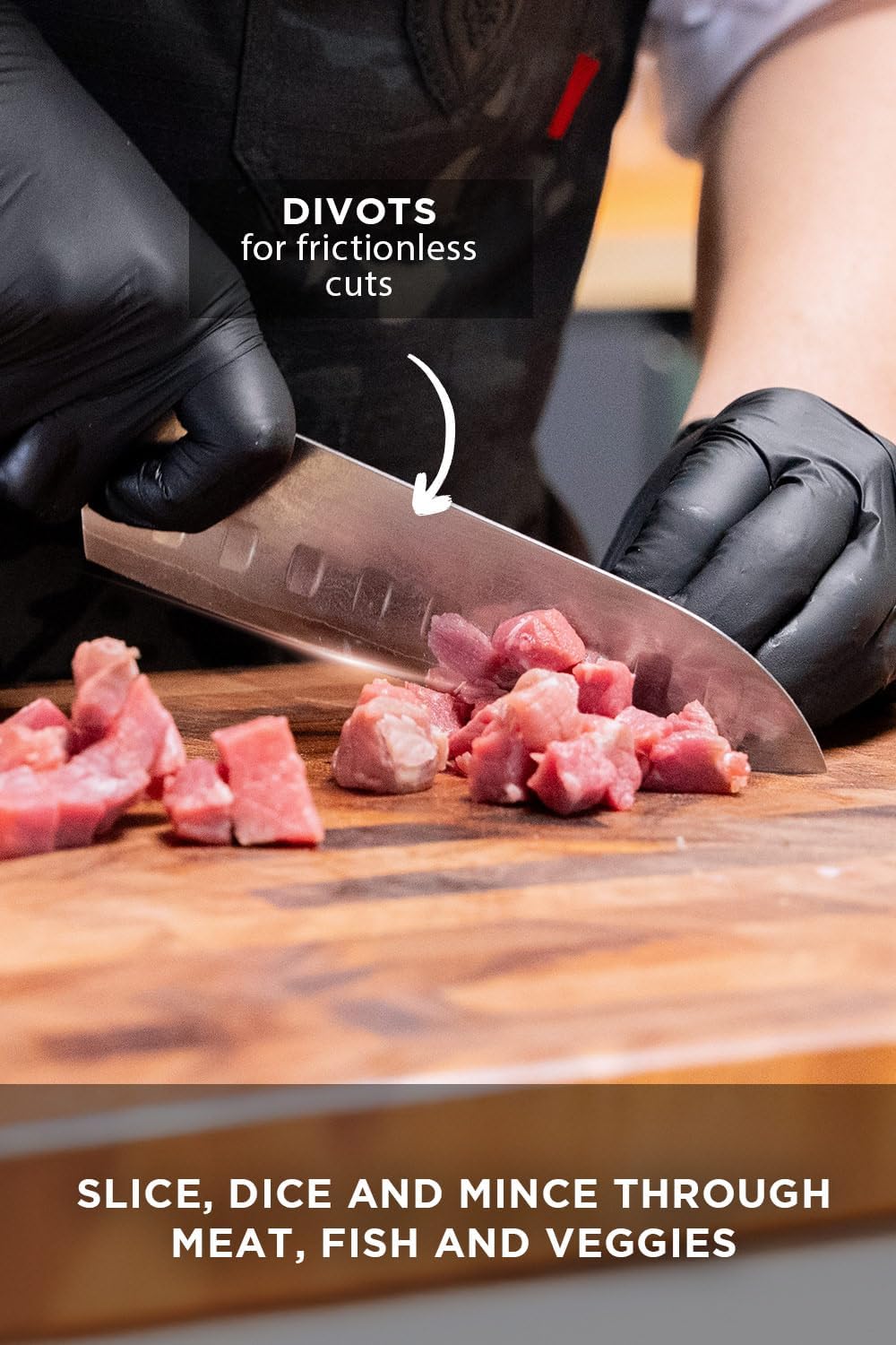 7" Santoku Knife — 67-Layer Damascus AUS-10V, 62+ HRC — For Vegetable Prep, Sushi Technique & Precision Everyday Cooking — Hammered Finish, Full-Tang G10, Shogun ELITE, customer support