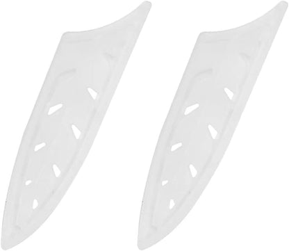 2pcs/set Safety Knife Covers Sleeves Knives Edge Guard, Universal Knife Sheath, Paring, Fruit Ceramic Knife Case Blade Guards Protector White Kitchen Knife Cover Sleeve