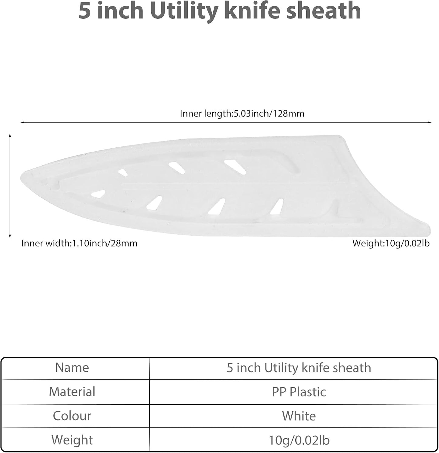 2pcs/set Safety Knife Covers Sleeves Knives Edge Guard, Universal Knife Sheath, Paring, Fruit Ceramic Knife Case Blade Guards Protector White Kitchen Knife Cover Sleeve