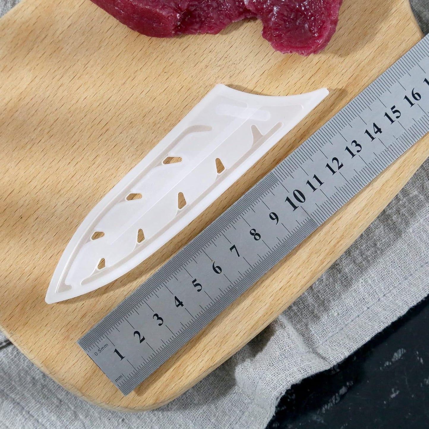 2pcs/set Safety Knife Covers Sleeves Knives Edge Guard, Universal Knife Sheath, Paring, Fruit Ceramic Knife Case Blade Guards Protector White Kitchen Knife Cover Sleeve